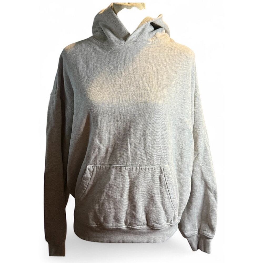 MNML Heavy Oversized Fleece Hoodie, Heather Grey, Unisex XS